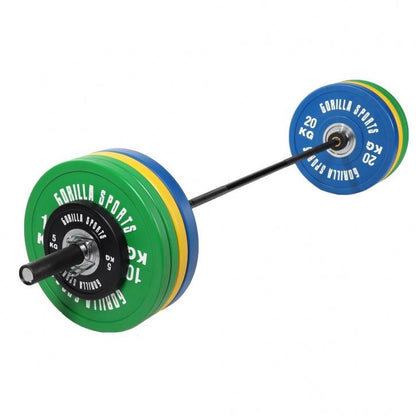 Olympia Bumper Plates Langhantelset Profi 140 kg - Gorilla Sports DE