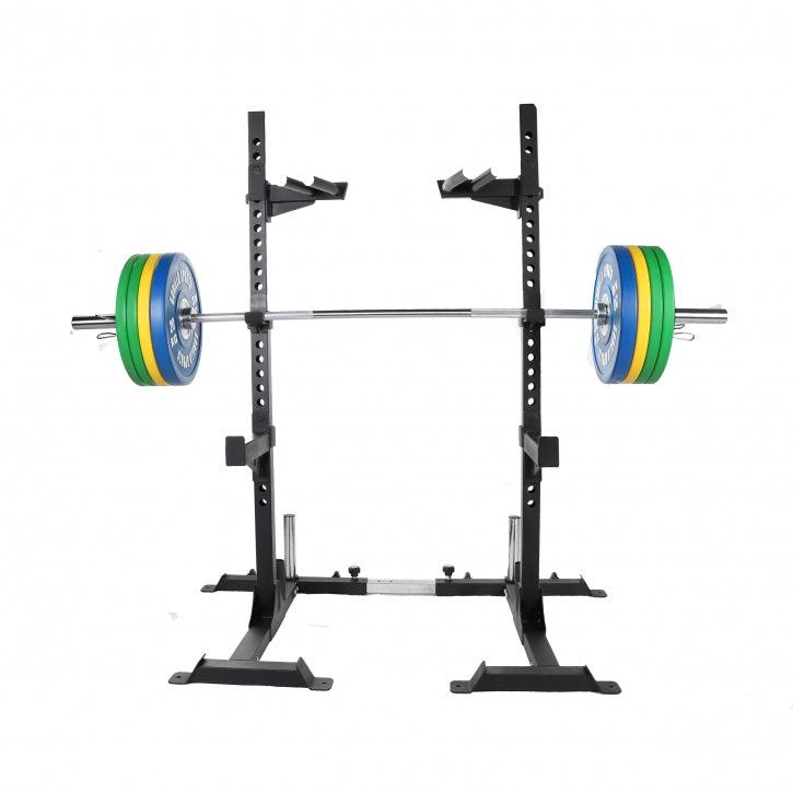 Squat Rack inkl. Olympia Langhantelset Profi 140 kg - Gorilla Sports DE