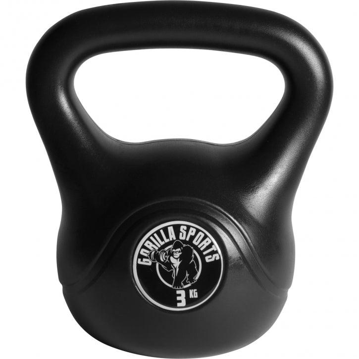 Kettlebell aus Kunststoff 2-20 KG - Gorilla Sports DE