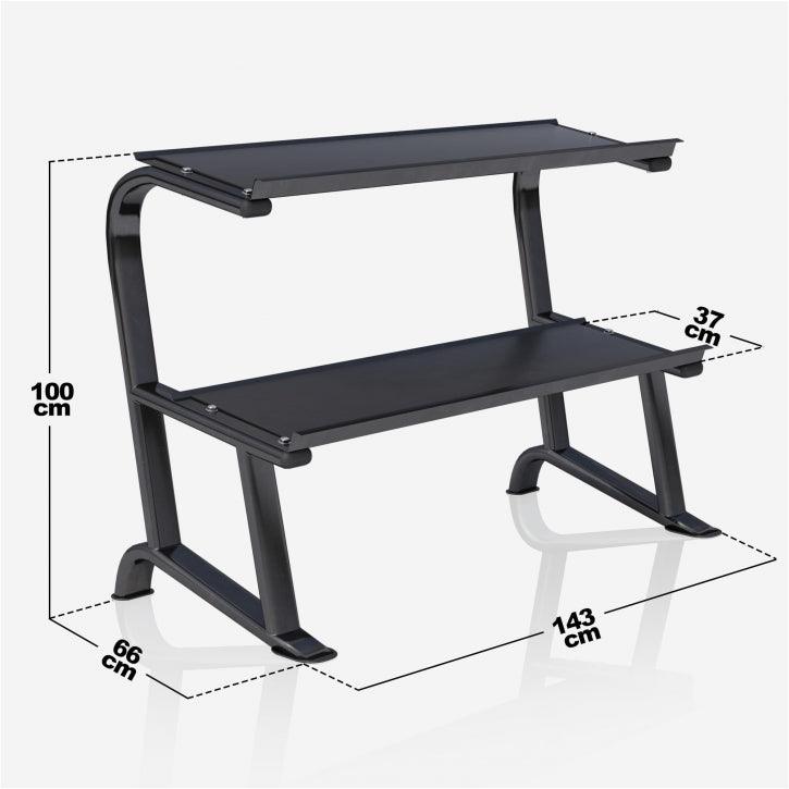 Hexagon Kurzhantelset 237 kg inkl. Kurzhantelablage - Gorilla Sports DE