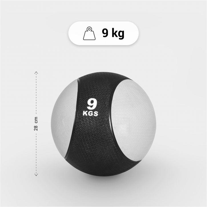 Medizinball aus Gummi 1 - 10 kg - Gorilla Sports DE