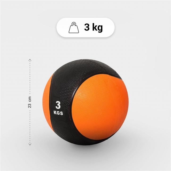 Medizinball aus Gummi 1 - 10 kg - Gorilla Sports DE