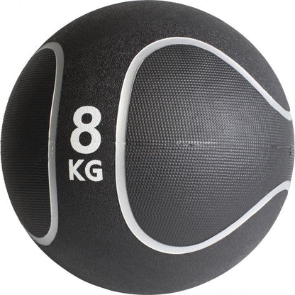 Medizinball Schwarz/Silber 1-10 KG - Gorilla Sports DE