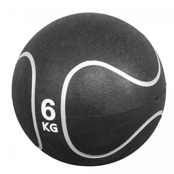 Medizinball Schwarz/Silber 1-10 KG - Gorilla Sports DE