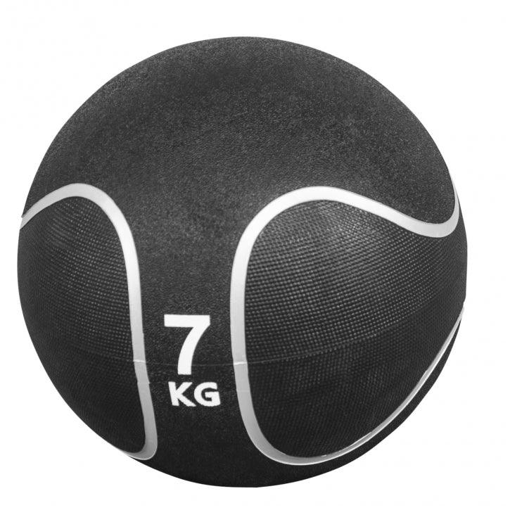 Medizinball Schwarz/Silber 1-10 KG - Gorilla Sports DE