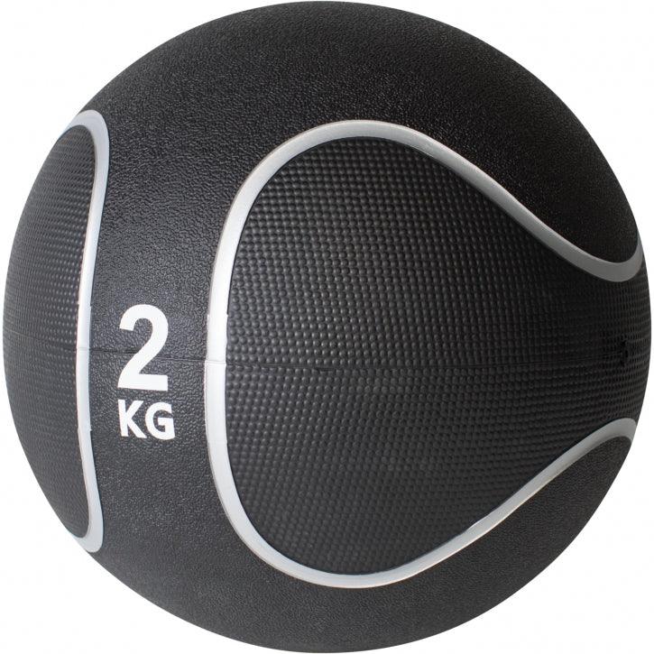 Medizinball Schwarz/Silber 1-10 KG - Gorilla Sports DE