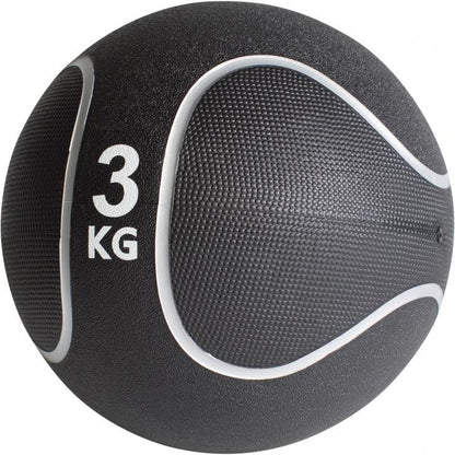 Medizinball Schwarz/Silber 1-10 KG - Gorilla Sports DE