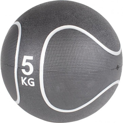 Medizinball Schwarz/Silber 1-10 KG - Gorilla Sports DE