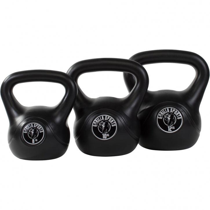 Kettlebell aus Kunststoff 2-20 KG - Gorilla Sports DE