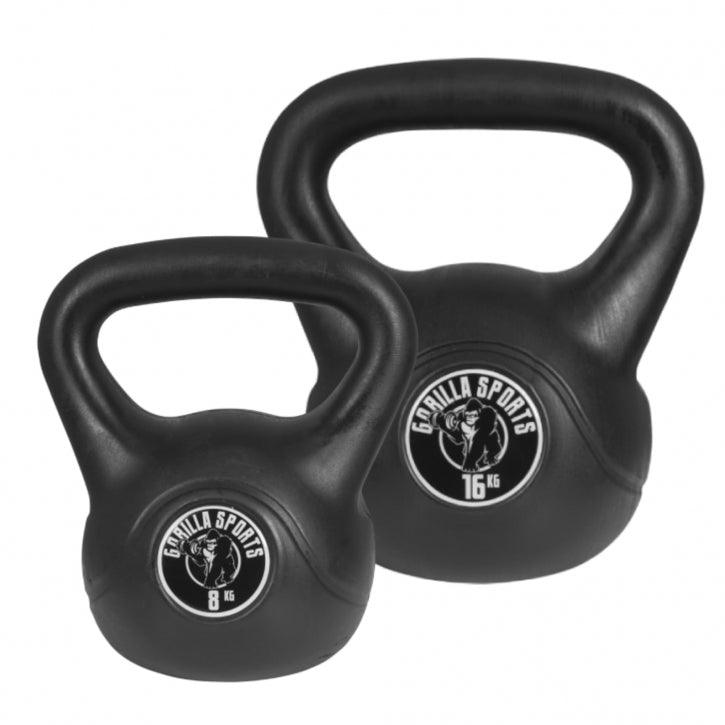 Kettlebell aus Kunststoff 2-20 KG - Gorilla Sports DE