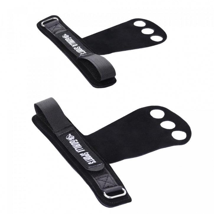 Hand Grips 2er Set Schwarz S - L - Gorilla Sports DE