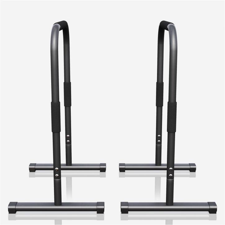 Push Up Stand Dip Barren Schwarz/Rot/Blau - Gorilla Sports DE