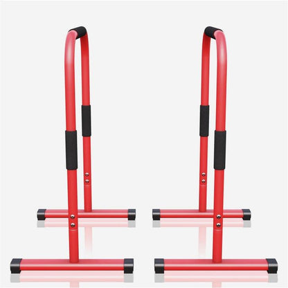 Push Up Stand Dip Barren Schwarz/Rot/Blau - Gorilla Sports DE