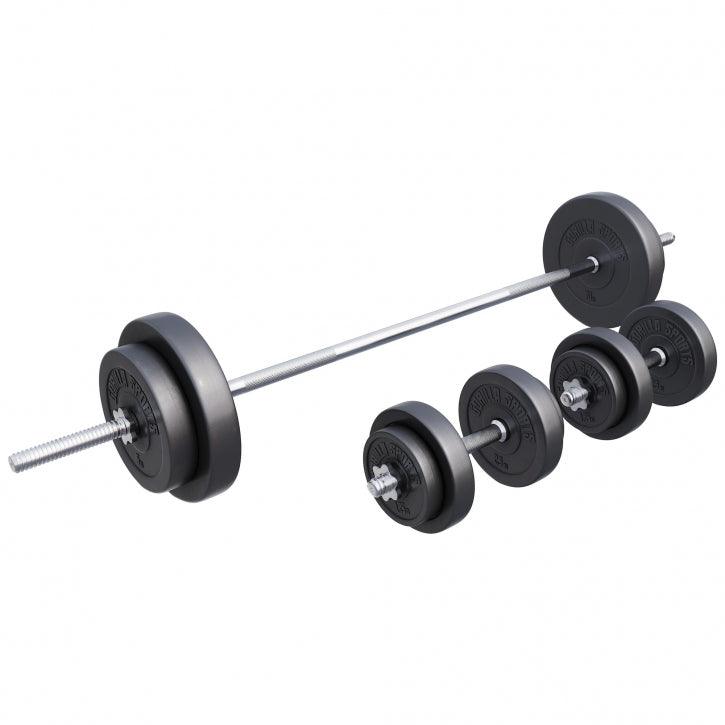 Langhantelset Kunststoff 60 kg - 130 kg - Gorilla Sports DE