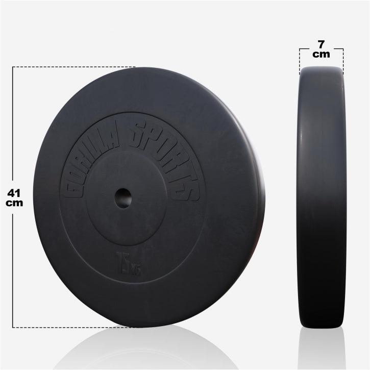 Langhantelset Kunststoff 60 kg - 130 kg - Gorilla Sports DE