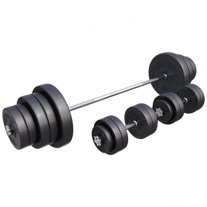 Langhantelset Kunststoff 60 kg - 130 kg - Gorilla Sports DE