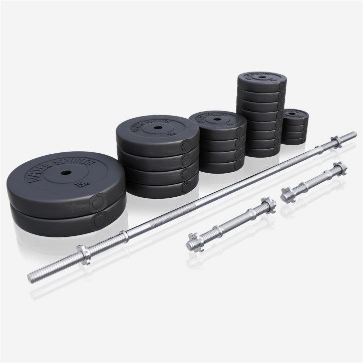 Langhantelset Kunststoff 60 kg - 130 kg - Gorilla Sports DE