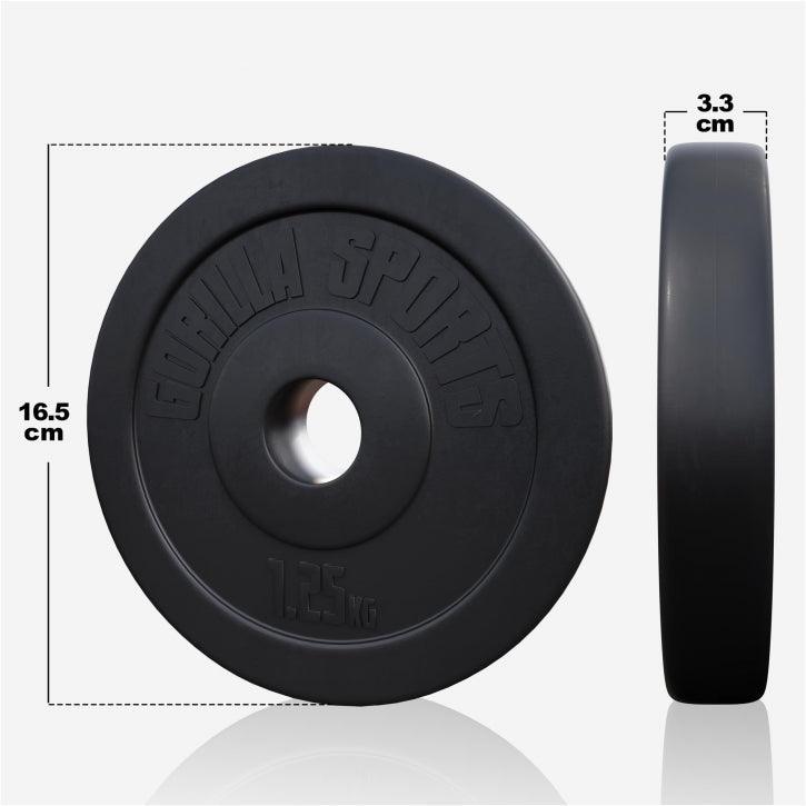 Langhantelset Kunststoff 60 kg - 130 kg - Gorilla Sports DE