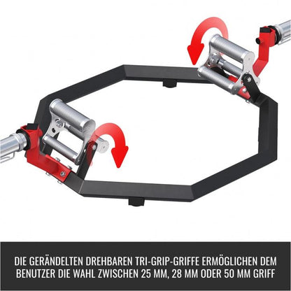 Multi Grip Trap Bar schwarz/rot - Gorilla Sports DE