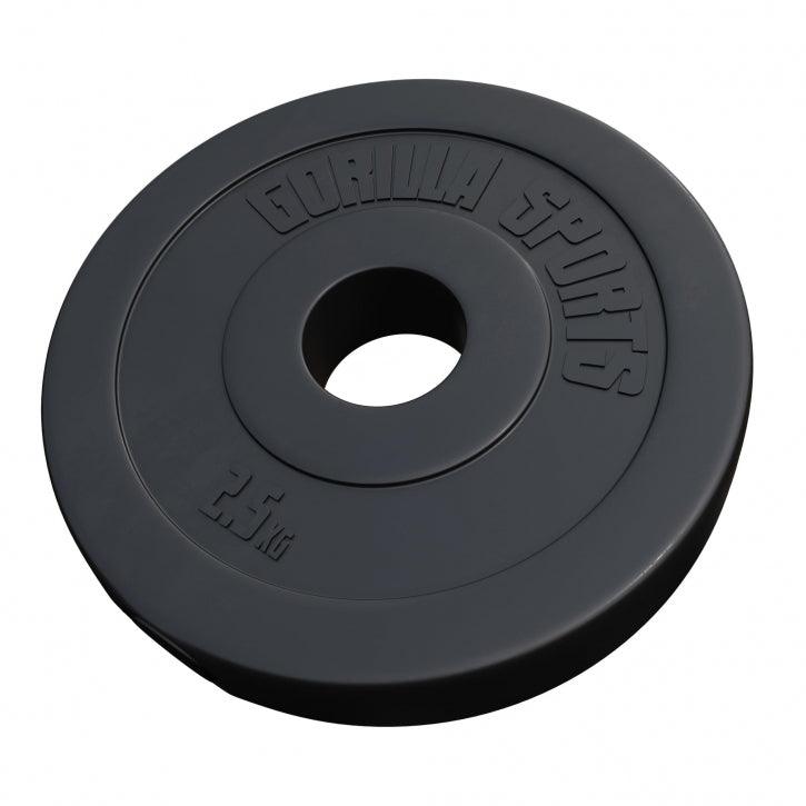 Hantelscheibe Olympia 50/51mm Kunststoff 1,25KG - 15KG - Gorilla Sports DE