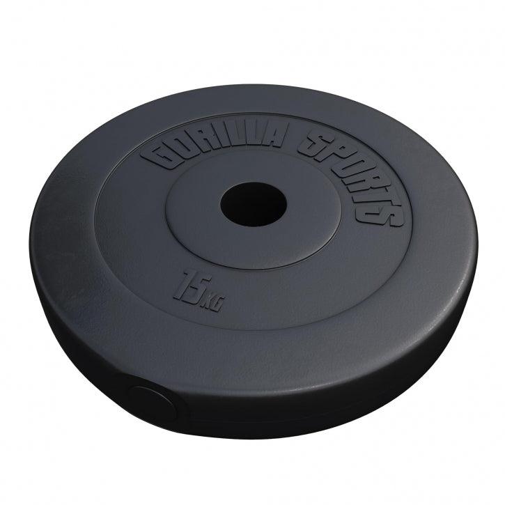 Hantelscheibe Olympia 50/51mm Kunststoff 1,25KG - 15KG - Gorilla Sports DE