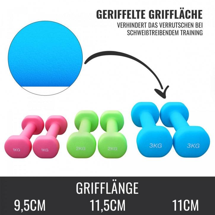 Aerobic Hantelkoffer 12 kg - Gorilla Sports DE