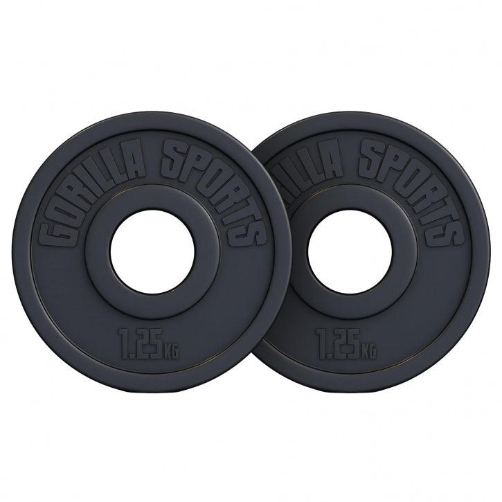 Hantelscheibe Olympia 50/51mm Kunststoff 1,25KG - 15KG - Gorilla Sports DE