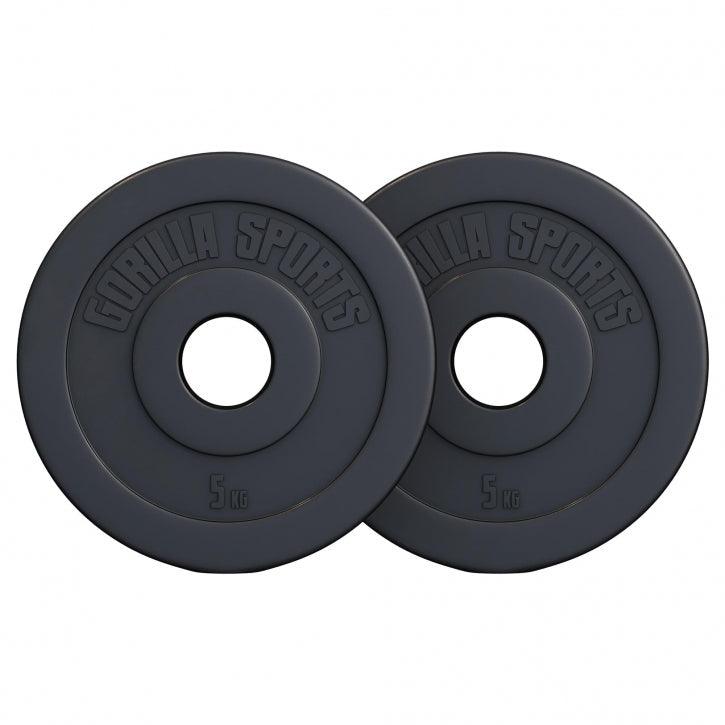 Hantelscheibe Olympia 50/51mm Kunststoff 1,25KG - 15KG - Gorilla Sports DE