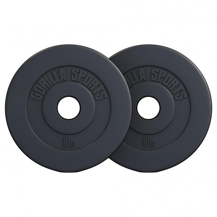 Hantelscheibe Olympia 50/51mm Kunststoff 1,25KG - 15KG - Gorilla Sports DE