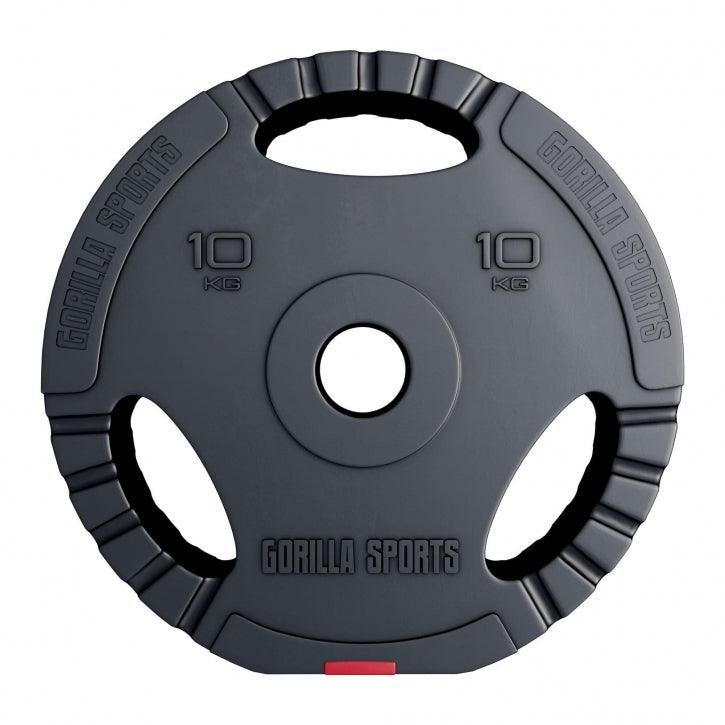 Hantelscheibe Olympia 50/51mm Kunststoff Gripper - Gorilla Sports DE