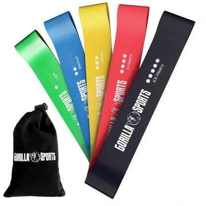 Resistance Band Set inkl. Tragebeutel - Gorilla Sports DE