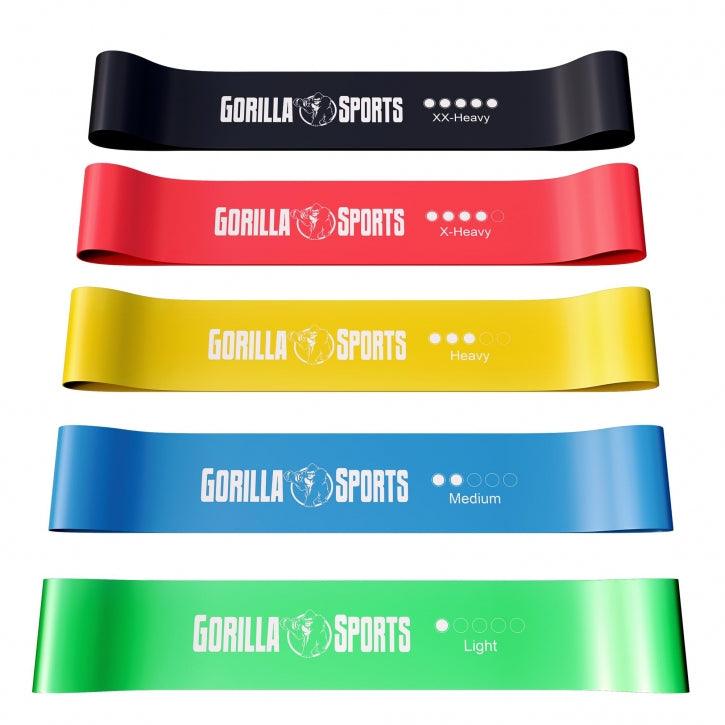 Resistance Band Set inkl. Tragebeutel - Gorilla Sports DE