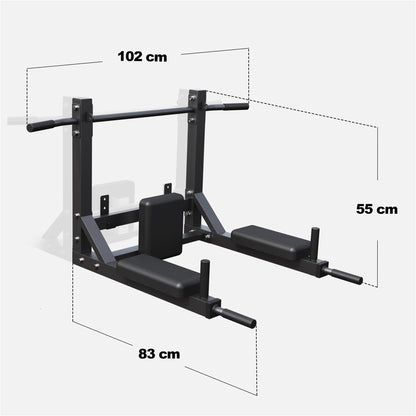 Klimmzugstange 4in1 - Wandmontage