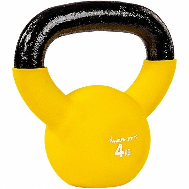 Kettlebell PRO, Gusseisen mit Neoprenbeschichtung 2 - 24 kg - Gorilla Sports DE