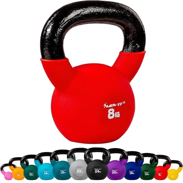 Kettlebell PRO, Gusseisen mit Neoprenbeschichtung 2 - 24 kg - Gorilla Sports DE