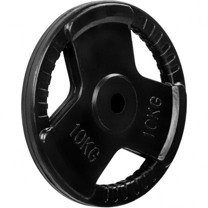 Hantelscheiben Gusseisen, Rubber Gripper 2,50 kg - 15 kg - Gorilla Sports DE