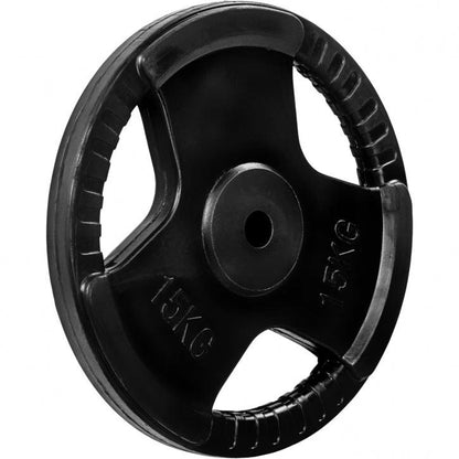 Hantelscheiben Gusseisen, Rubber Gripper 2,50 kg - 15 kg - Gorilla Sports DE