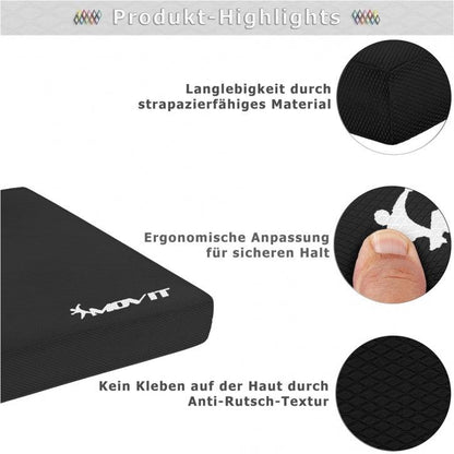 Balance Pad Sitzkissen schwarz mit Gymnastikband - Gorilla Sports DE