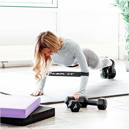 Balance Pad Sitzkissen schwarz mit Gymnastikband - Gorilla Sports DE