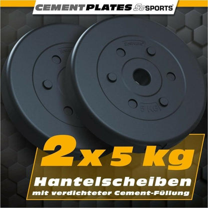 Hantelscheiben - Set 10kg (2x5kg), 30/31mm, Kunststoff