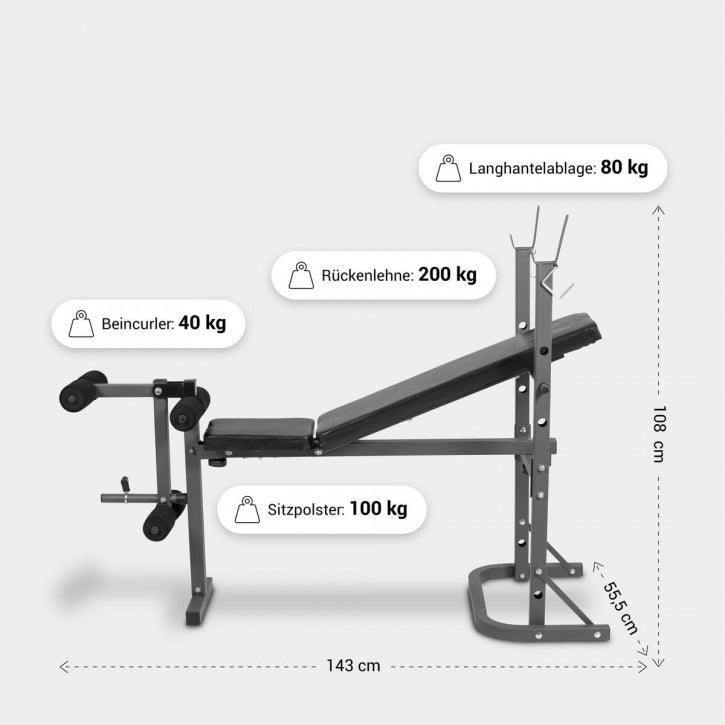 E-Series Multi-Schrägbank Beincurler - Gorilla Sports DE