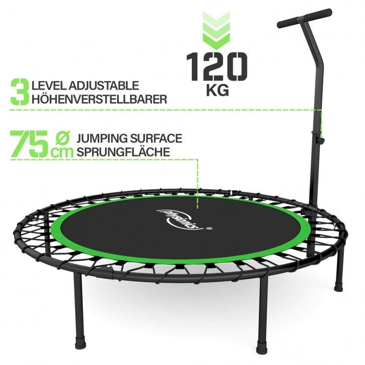 Mini Trampolin grün/rot - Gorilla Sports DE