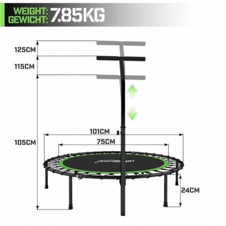 Mini Trampolin grün/rot - Gorilla Sports DE