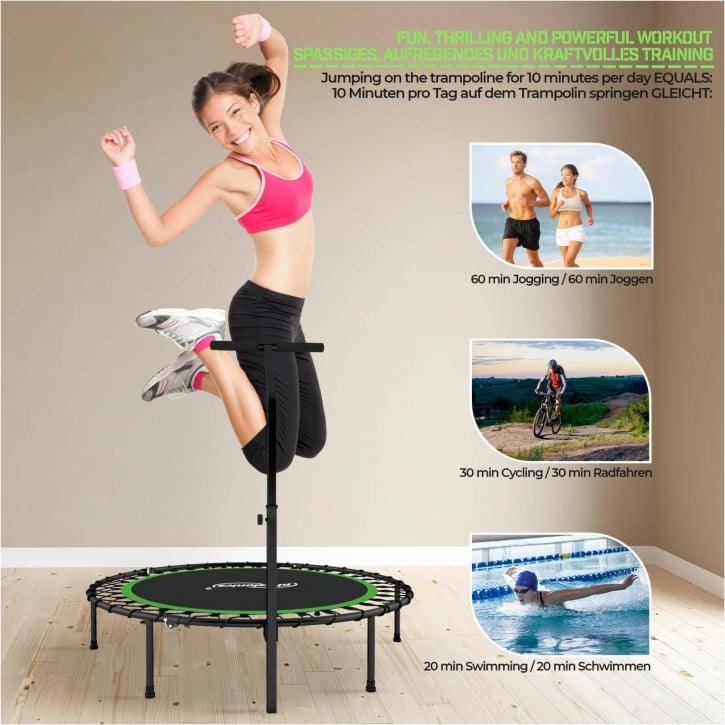 Mini Trampolin grün/rot - Gorilla Sports DE