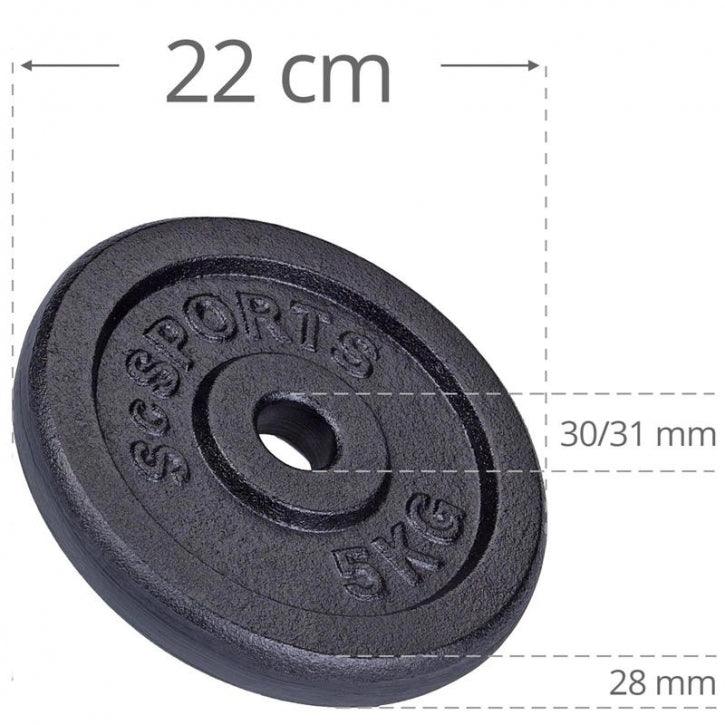 Hantelscheibenset 5 - 30 kg - Gorilla Sports DE