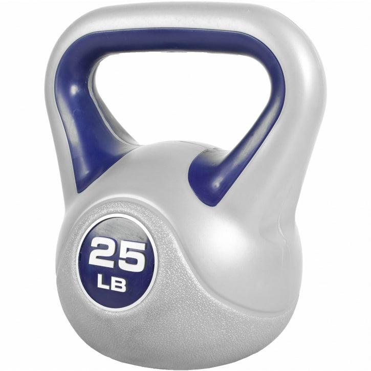 Kettlebell Stylish - 5 - 45 Pfund, Zement, Kunststoffabdeckung - Gorilla Sports DE