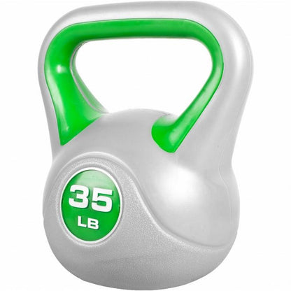 Kettlebell Stylish - 5 - 45 Pfund, Zement, Kunststoffabdeckung - Gorilla Sports DE