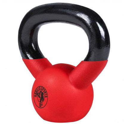 Kettlebell Guss Vinylschicht - 10-55 lb (4,5-24,9 kg), Gusseisen, Neoprenbeschichtung - Gorilla Sports DE