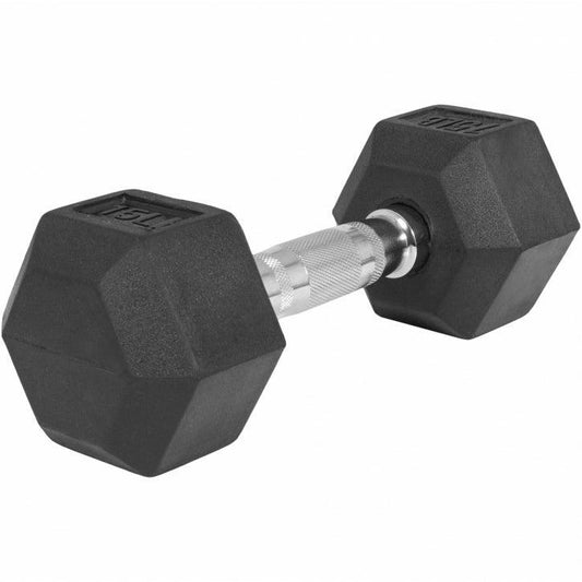 Hexagon Kurzhantel Gummi - 5-60 Pfund (2,3-27,2 kg) - Gorilla Sports DE