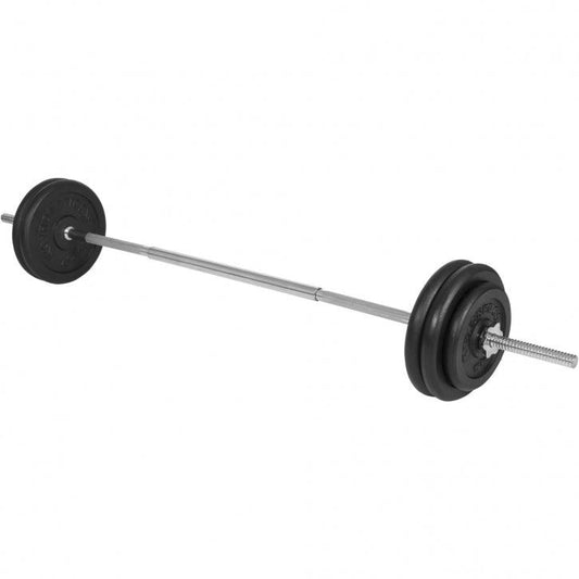 E-Series Langhantelset 25 mm Gusseisen 56,5 kg - Gorilla Sports DE